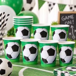 Soccer Party Cups 8 Pk